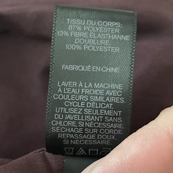 Express Burgundy Fringe Skirt - Picture 7 of 7